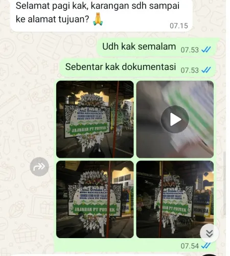 Pengiriman Papan Bunga Selamat Kenanga