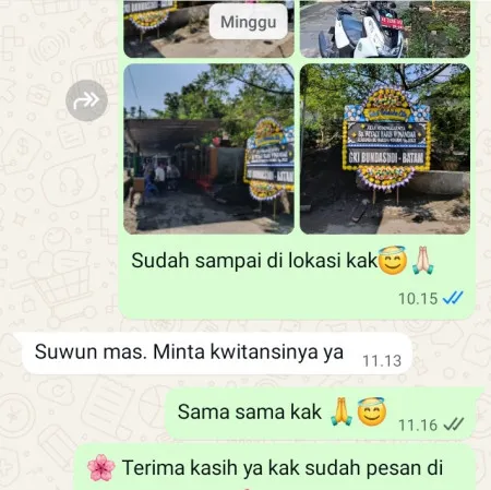 Pengiriman Papan Bunga Duka Kenanga