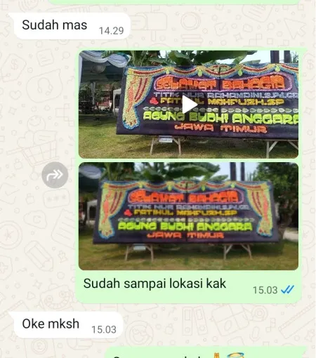 Pengiriman Papan Bunga Kenanga